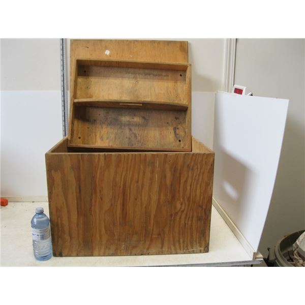 Home Made Wooden Tool Box with tray