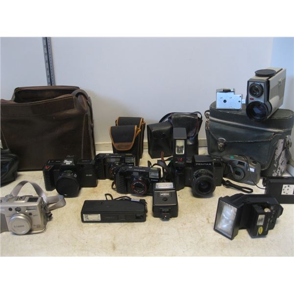 Misc lot of cameras