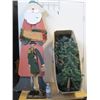 Image 1 : Misc lot of  Christmas Decor/Alpine tree set
