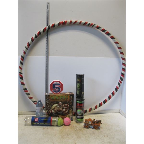 Tennis Balls/Hula hoop/ etc