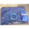 Image 1 : Two Blue tarps /clear hose