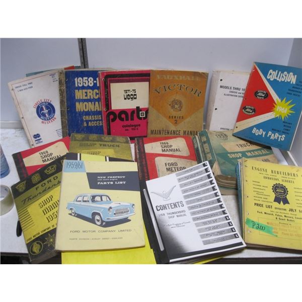 Misc lot of Shop Manuals