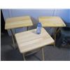 Image 2 : 3 TV Wooden Trays with stand