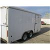 Image 5 : 2005 United Cargo Trailer 8' x 16' Fold Down Door Side Door/Tires are like new/Warn 1500 Winch/Wheel