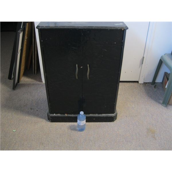 Med Size Cupboard , Painted black