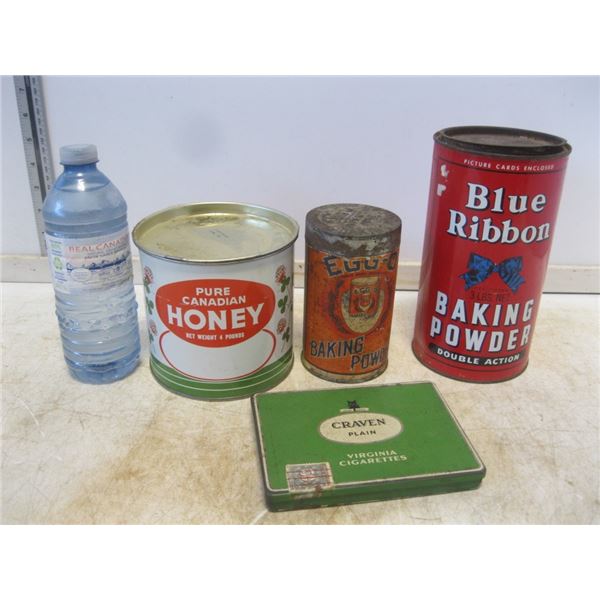 Mis lot of vintage tins