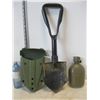 Image 1 : Army Folding Shovel/Canteen