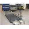 Image 1 : Dog Kennel and Dishes