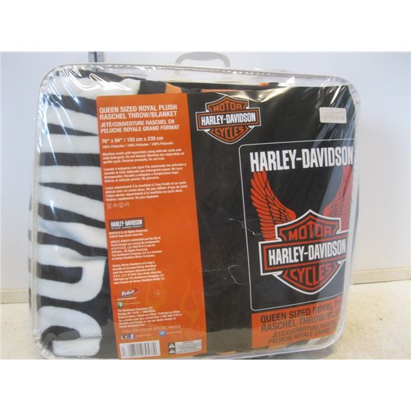 New Queen Size Harley -Davidson Blanket