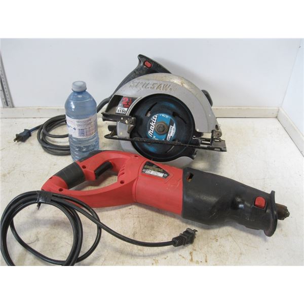Reciprocating Saw/Skilsaw Circ.  saw both tested