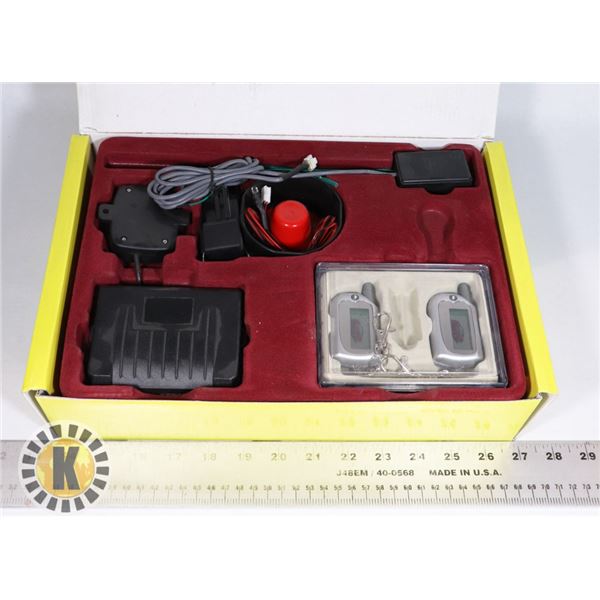 NEW CAR ALARM. REQUIRES INSTALLATION