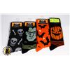 Image 1 : 4 NEW PAIRS OF MENS SPOOKY SOCKS