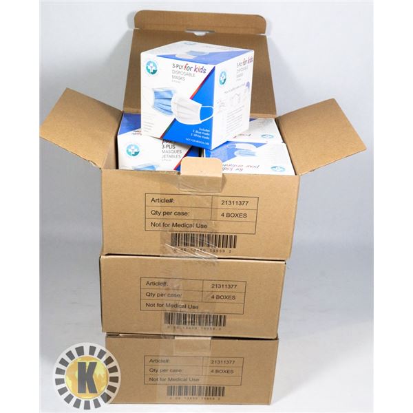 THREE CASES OF KIDS FACE MASKS