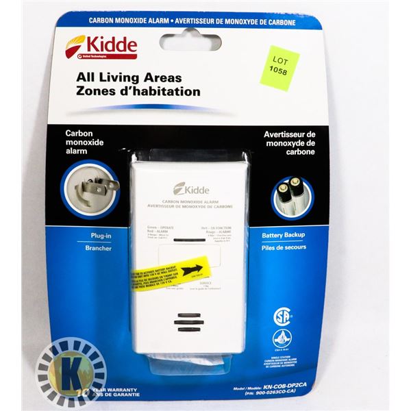 NEW KIDDE ALL LIVING AREAS CARBON MONOXIDE ALARM