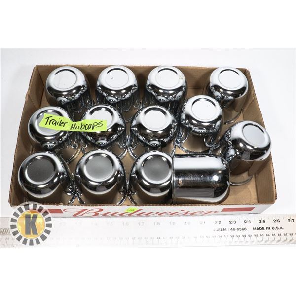 FLAT OF TRAILER HUBCAPS