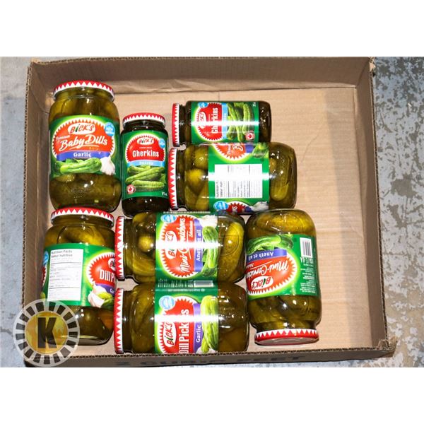 FLAT OF ASSORTED PICKLES