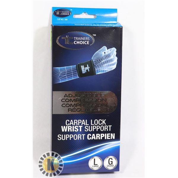 NEW CARPAL LOCK WRIST SUPPORT SIZE LARGE