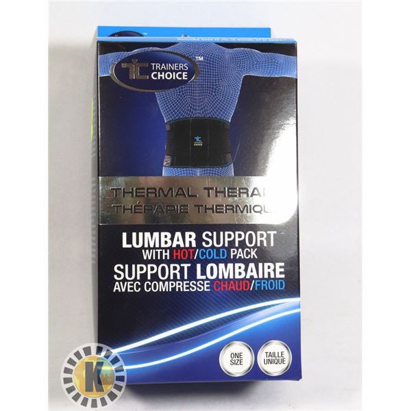 NEW LUMBAR SUPPORT WITH HO/ COLD PACK
