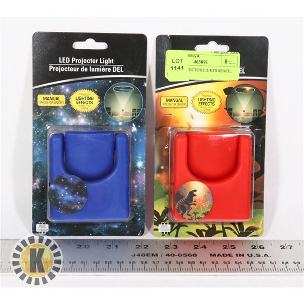 2 NEW PROJECTOR LIGHTS SPACE, DINOSAUR