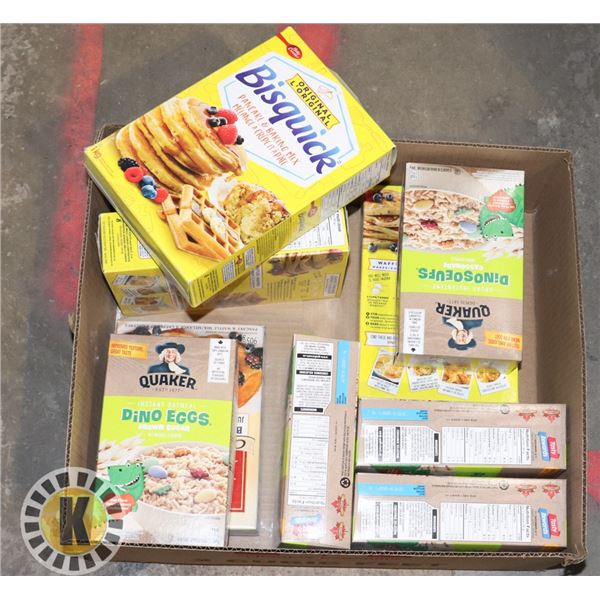 FLAT OF ASSORTED BREAKFAST ITEMS