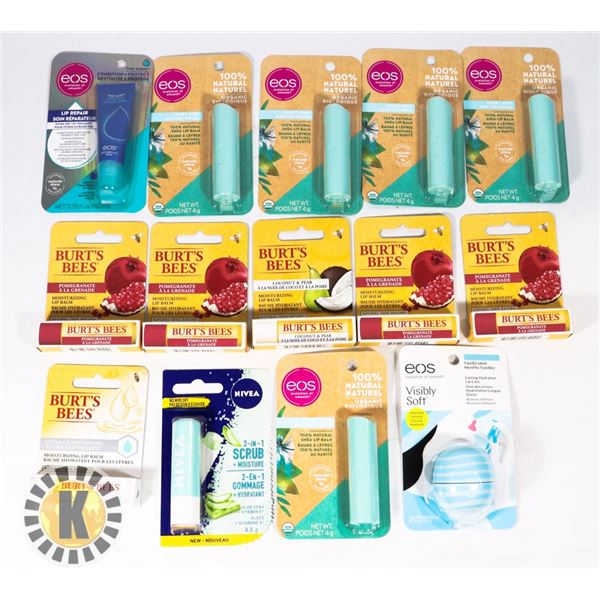 BAG OF ASSORTED LIP BALM