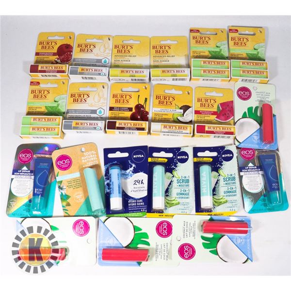 BAG OF ASSORTED LIP BALM