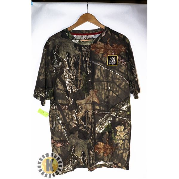 NEW MENS MOSSY OAK CAMO SCENT CONTROL T-SHIRT