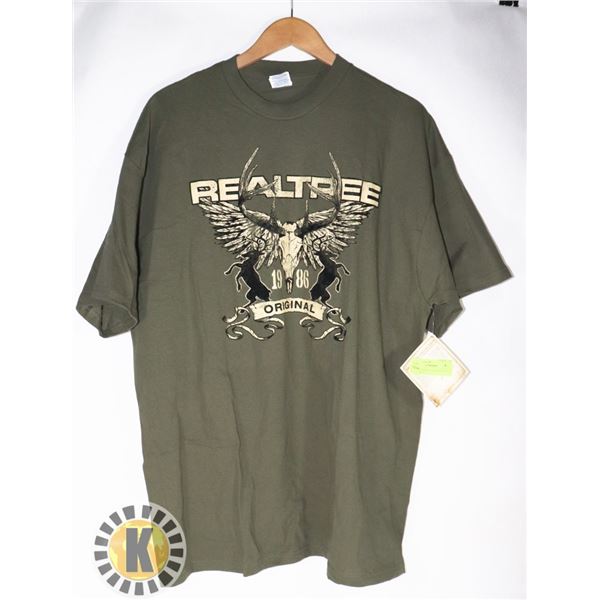 NEW MENS REAL TREE T-SHIRT SIZE 2X-LARGE