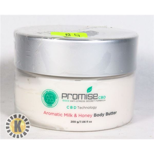 CBD INFUSED AROMATIC MILK AND HONEY BODY BUTTER