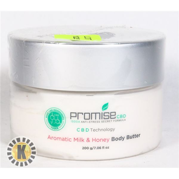 CBD INFUSED AROMATIC MILK AND HONEY BODY BUTTER