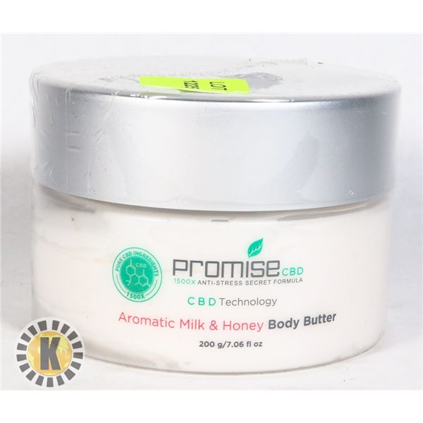 CBD INFUSED AROMATIC MILK AND HONEY BODY BUTTER
