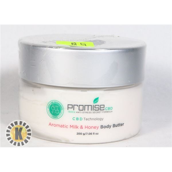 CBD INFUSED AROMATIC MILK AND HONEY BODY BUTTER