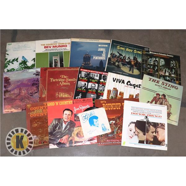 BUNDLE OF ASSORTED RECORDS