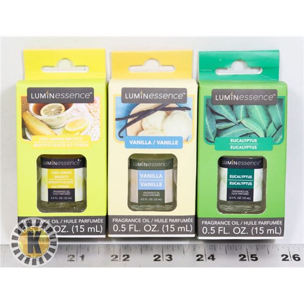 NEW 3PC FRAGRANCE OIL 0.5 FL. OZ/ 15ML IN EACH
