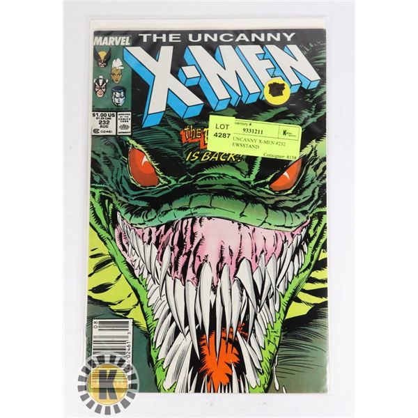 MARVEL UNCANNY X-MEN #232 COMIC, NEWSSTAND