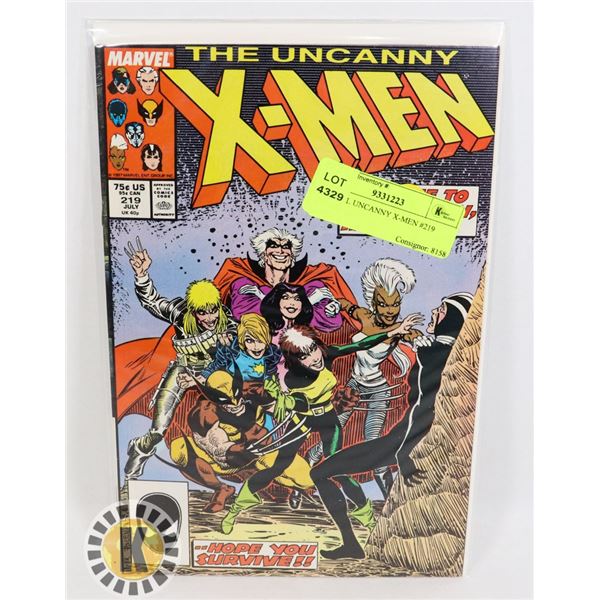 MARVEL UNCANNY X-MEN #219 COMIC