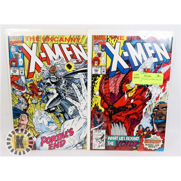 MARVEL UNCANNY X-MEN #284, 285 COMIC LOT