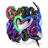 Patricia Govezensky- Original Painting on Cutout Steel "Work of Heart (Mini Series)"