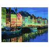 Image 1 : Howard Behrens (1933-2014), "As Night Falls, Copenhagen" Limited Edition on Canvas, Numbered and Sig