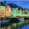 Image 2 : Howard Behrens (1933-2014), "As Night Falls, Copenhagen" Limited Edition on Canvas, Numbered and Sig
