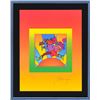 Image 2 : Peter Max- Original Lithograph "Flower Jumper over Sunrise on Blends II"