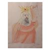 Salvador Dali- Watercolor on Etching "King David "