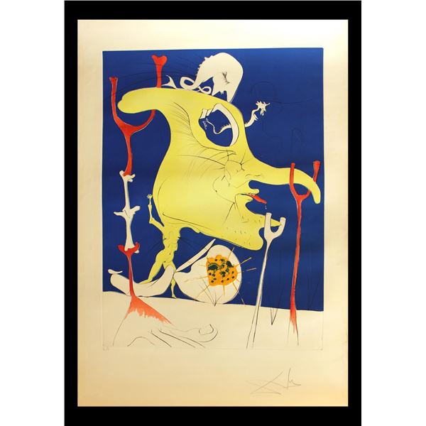 Salvador Dali- Original Engravings with Lithographic Color "Le dernier venu de la derniere planete "
