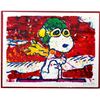 Image 2 : Tom Everhart- Hand Pulled Original Lithograph "Low Fat Meal Over Santa Monica"