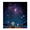 Image 1 : Peanuts, "Stars" Hand Numbered Canvas (40"x44") Limited Edition Fine Art Print with Certificate of A