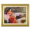 Image 1 : Pino (1939-2010)- Hand Embellished Giclee on Canvas "Sweet Love"