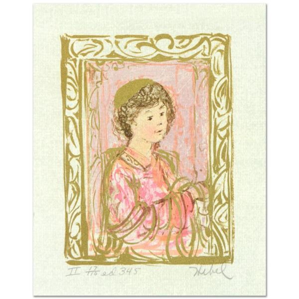 Edna Hibel (1917-2014),  Meditation  Limited Edition Lithograph with Remarque, Numbered and Hand Sig