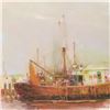Image 2 : Pino (1939-2010), "At The Dock" Limited Edition on Canvas, Numbered and Hand Signed with Certificate