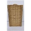 Image 10 : Vintage Wicker Chest w/ Cast Iron Lock Bar