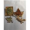 Image 5 : Vintage Rhinestone Brooches, Abalone Dolphin +